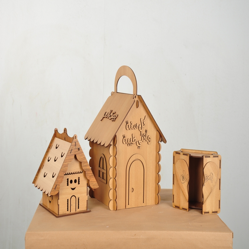 طرح جعبه چوبی طرح قلب مناسب برای استفاده در دستگاه های cnc چوب و cnc لیزر - laser cut wooden box with heart cdr file