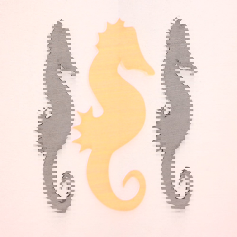 طرح برش چوب اسب دریایی با فرمت کورل مخصوص لیزر مناسب برای استفاده در دستگاه های cnc چوب و cnc لیزر - laser cut seahorse wood cutout cdr file