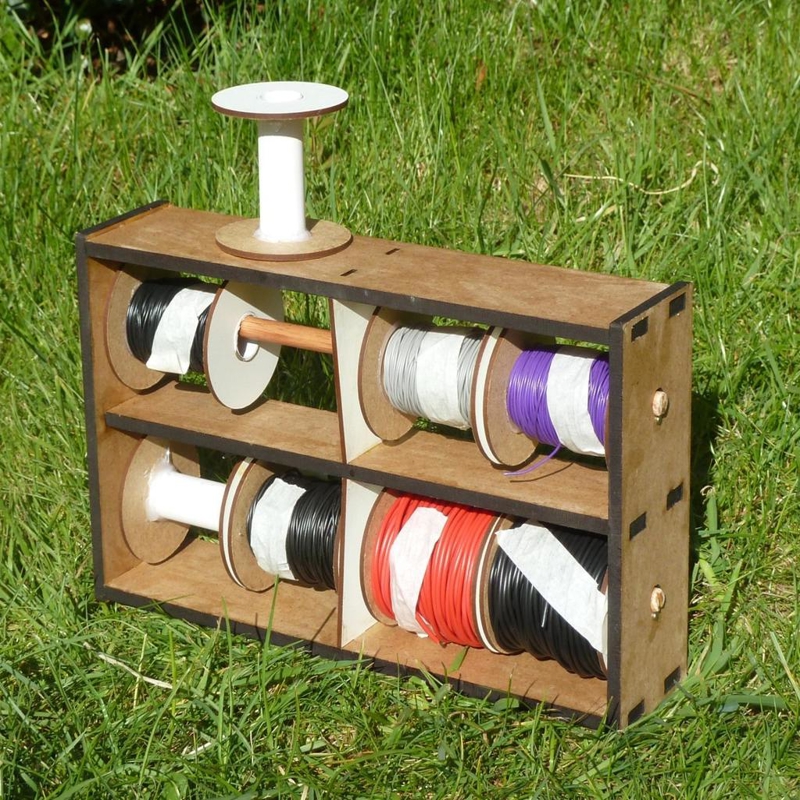 طرح قفسه کابل کارگاه مناسب برای استفاده در دستگاه های cnc چوب و cnc لیزر - laser cut workshop cable rack cdr file