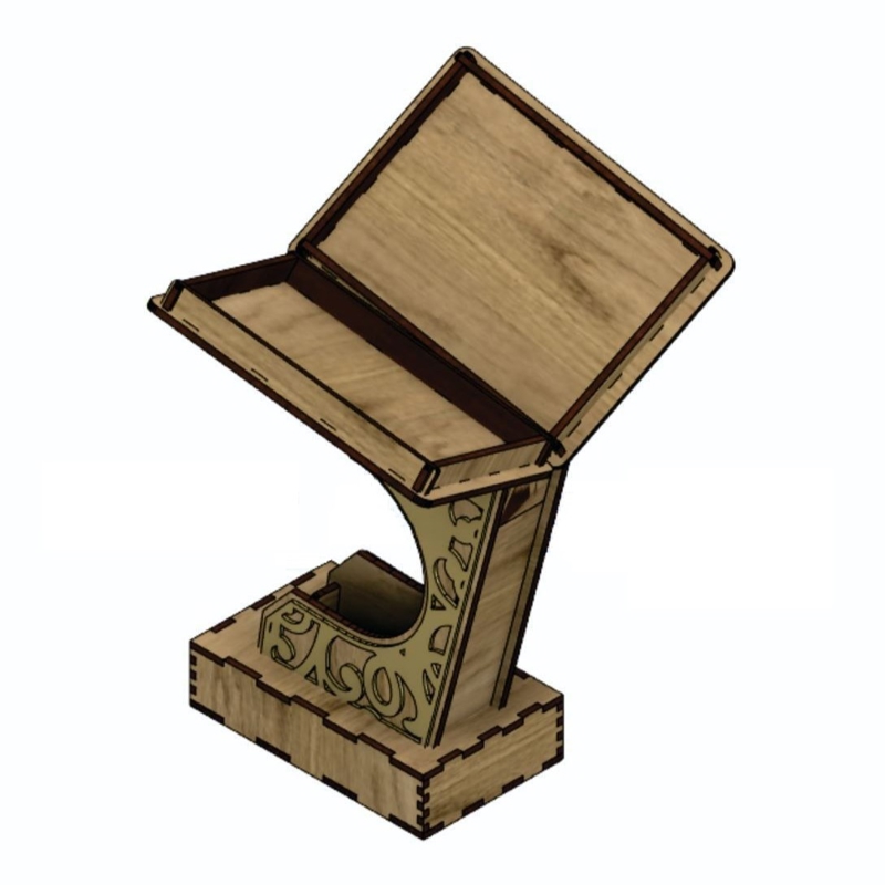 طرح رحل قرآن کریم مناسب برای استفاده در دستگاه های cnc چوب و cnc لیزر - laser cut holy quran holder rehal cdr file