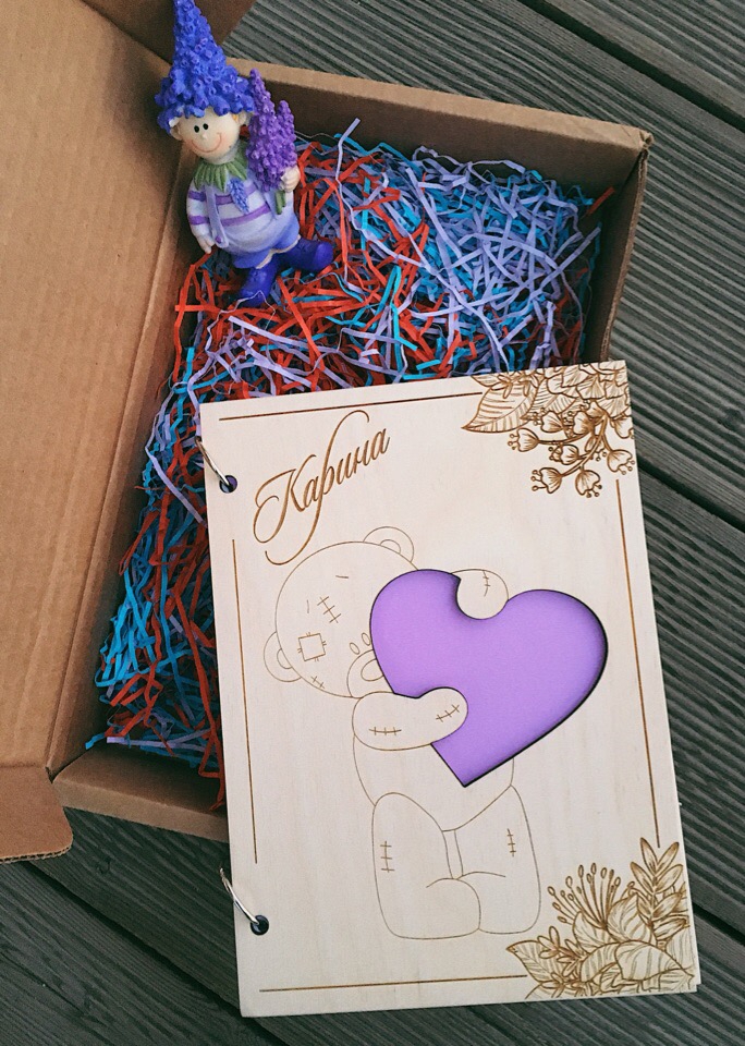 طرح bloknot imennoy mishka s serdtsem مناسب برای استفاده در دستگاه های cnc چوب و cnc لیزر - bloknot imennoy mishka s serdtsem cdr file