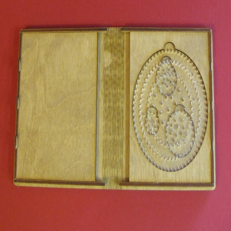 طرح اسپیروگراف مناسب برای استفاده در دستگاه های cnc چوب و cnc لیزر - laser cut spirograph spiral drawing kit cdr file