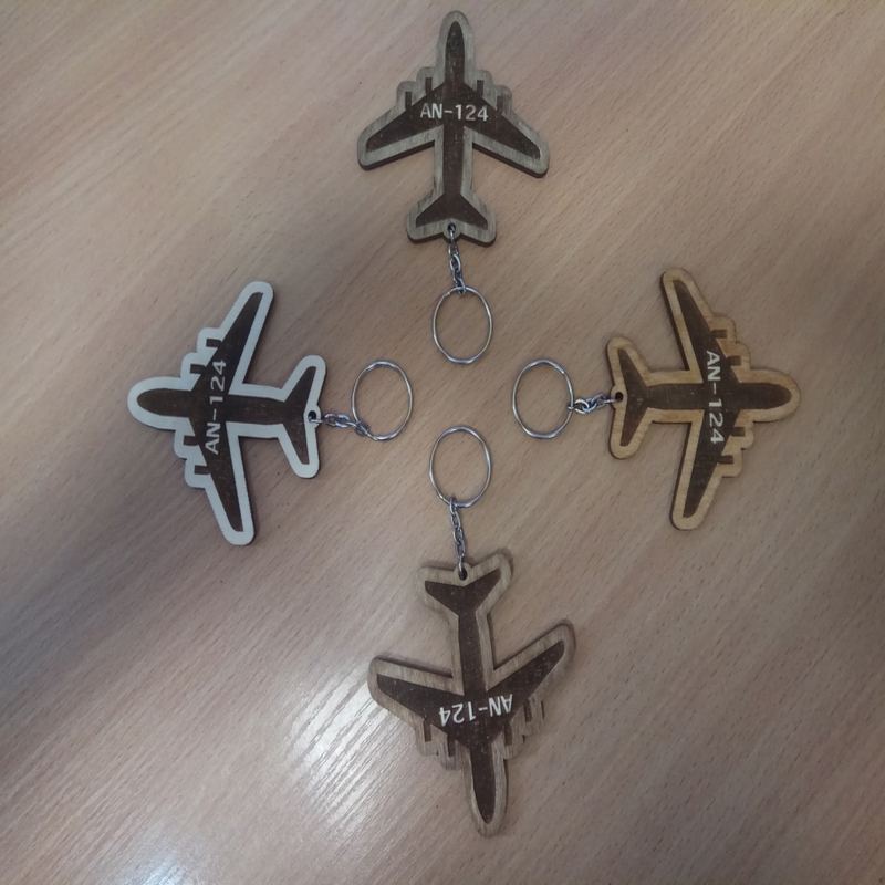 طرح حکاکی و جاکلیدی هواپیما مناسب برای استفاده در دستگاه های cnc چوب و cnc لیزر - laser cut engraved airplane keychain dxf file