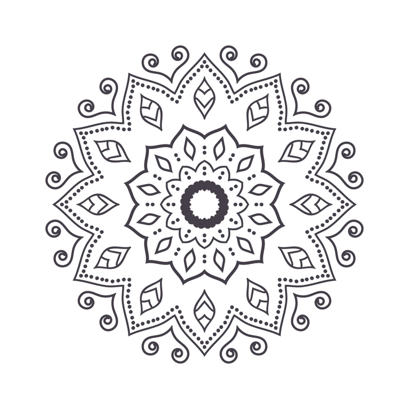 طرح فایل لایه باز ماندالا (چرخ هستی) برای رنگ آمیزی با پسوندهای eps و 6 مناسب برای استفاده در دستگاه های cnc چوب و cnc لیزر - mandala for coloring 6 eps file