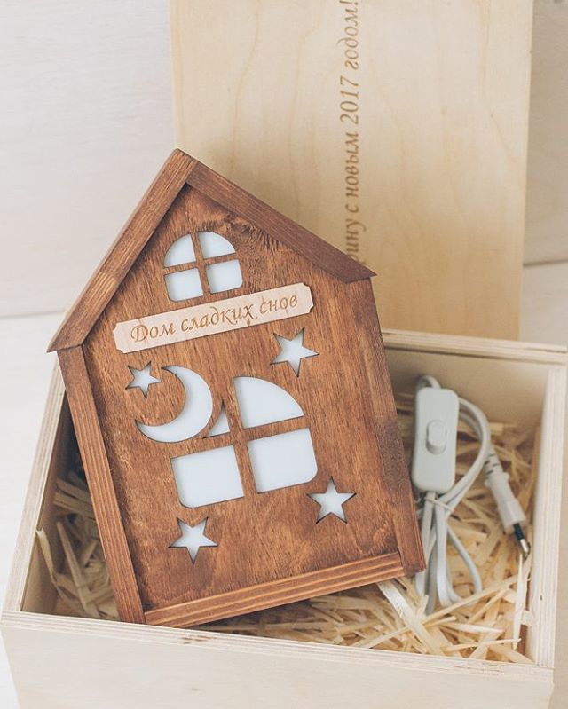 طرح چراغ خواب ماه و ستاره تزئینی مناسب برای استفاده در دستگاه های cnc چوب و cnc لیزر - laser cut decorative moon star night light lamp cdr file