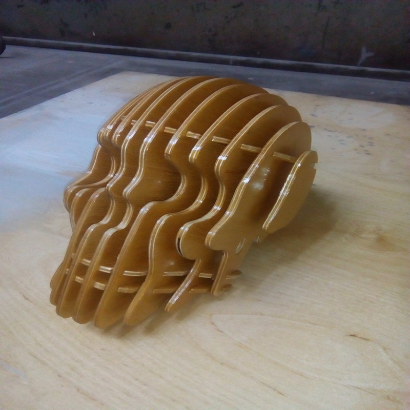 طرح جمجمه مناسب برای استفاده در دستگاه های cnc چوب و cnc لیزر - skull cdr file