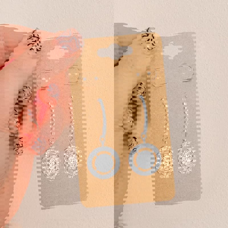 طرح کارت‌های کاغذی گوشواره ، کارت‌های نمایش گوشواره برای فروش مناسب برای استفاده در دستگاه های cnc چوب و cnc لیزر - laser cut earring paper cards earring display cards for selling