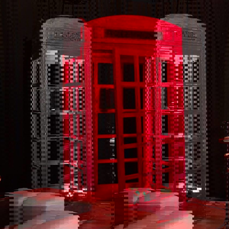 طرح کیوسک تلفن قرمز انگلیسی مناسب برای استفاده در دستگاه های cnc چوب و cnc لیزر - red british phone box laser cut plans cdr file