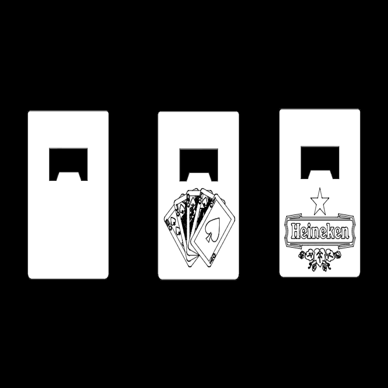 طرح درب بازکن بطری مناسب برای استفاده در دستگاه های cnc چوب و cnc لیزر - bottle opener dxf file