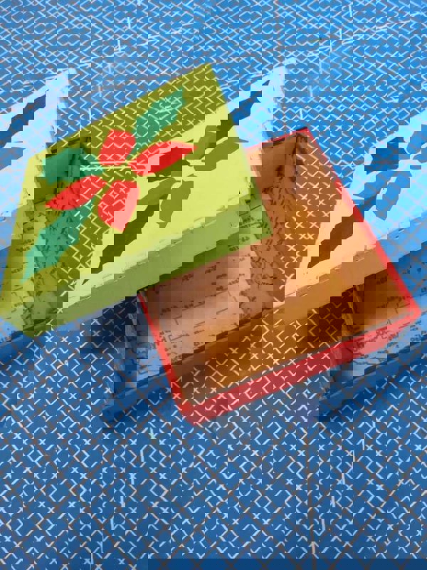 طرح جعبه کریسمس تعطیلات مناسب برای استفاده در دستگاه های cnc چوب و cnc لیزر - laser cut holiday christmas box