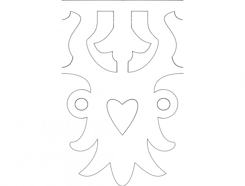طرح اورن ۴۸ ۰ مناسب برای استفاده در دستگاه های cnc چوب و cnc لیزر - design orn 48 0 dxf file