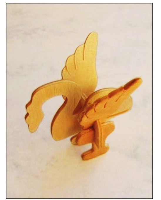 طرح پرنده مناسب برای استفاده در دستگاه های cnc چوب و cnc لیزر - bird laser cut dxf file