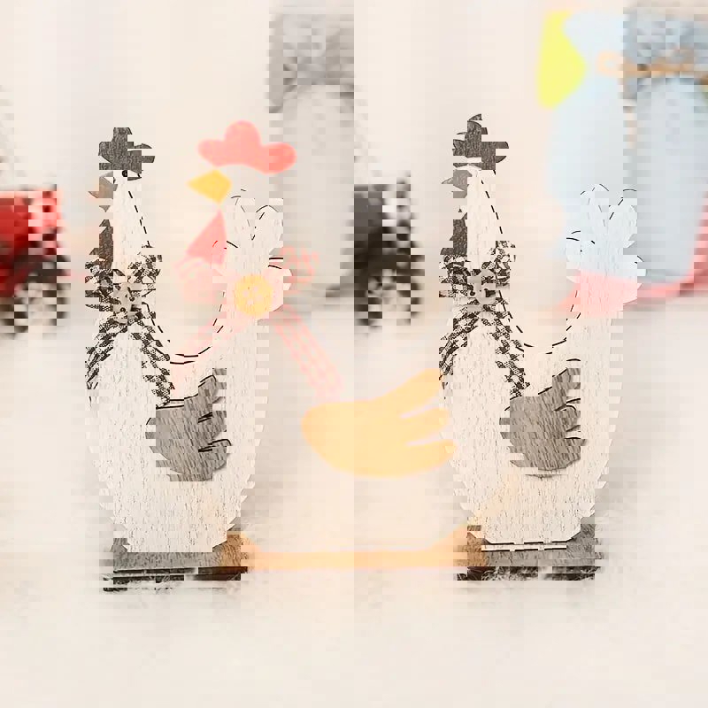 طرح تزیین خروس عید پاک کلاسیک با مناسب برای استفاده در دستگاه های cnc چوب و cnc لیزر - laser cut classic easter rooster decoration