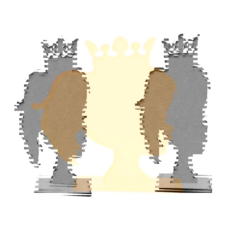طرح پایه نگهدارنده سر چوبی مدل سیلوئت دخترانه، پایه نمایش پاپیون مو مناسب برای استفاده در دستگاه های cnc چوب و cnc لیزر - laser cut wooden head stand girl silhouette hair bow display stand