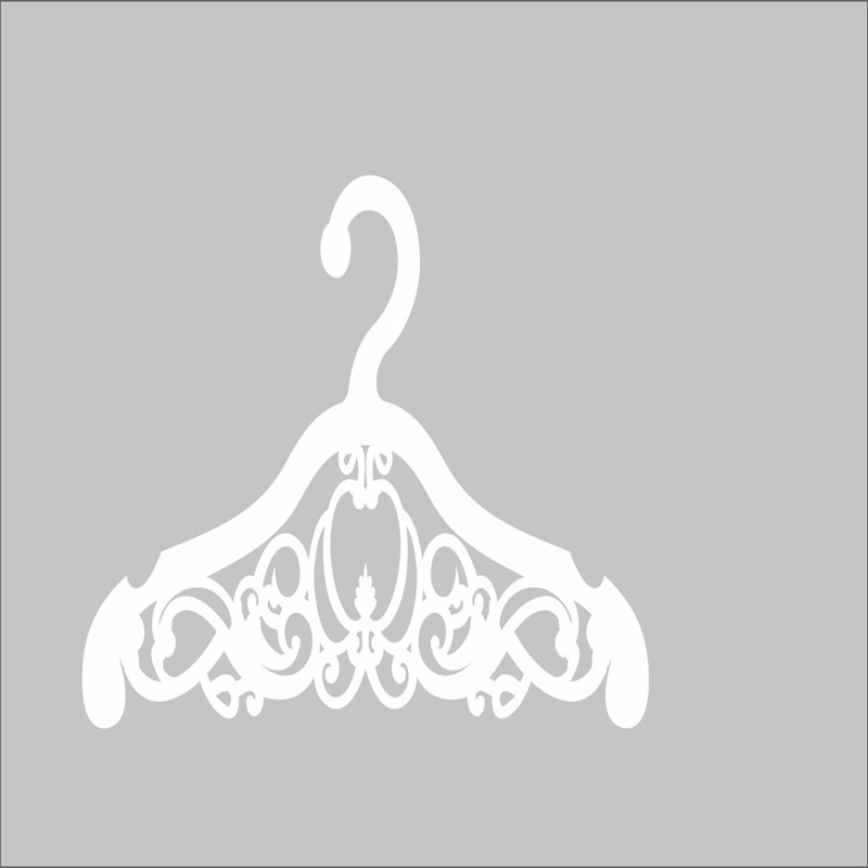 طرح فایل وکتور هنری رخت آویز مناسب برای استفاده در دستگاه های cnc چوب و cnc لیزر - clothes hanger vector art cdr file