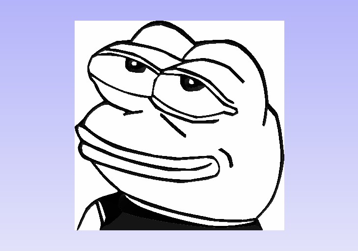 طرح صورت قورباغه مناسب برای استفاده در دستگاه های cnc چوب و cnc لیزر - frog face dxf