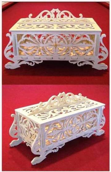 طرح جعبه جواهرات مناسب برای استفاده در دستگاه های cnc چوب و cnc لیزر - jewelry box dxf file
