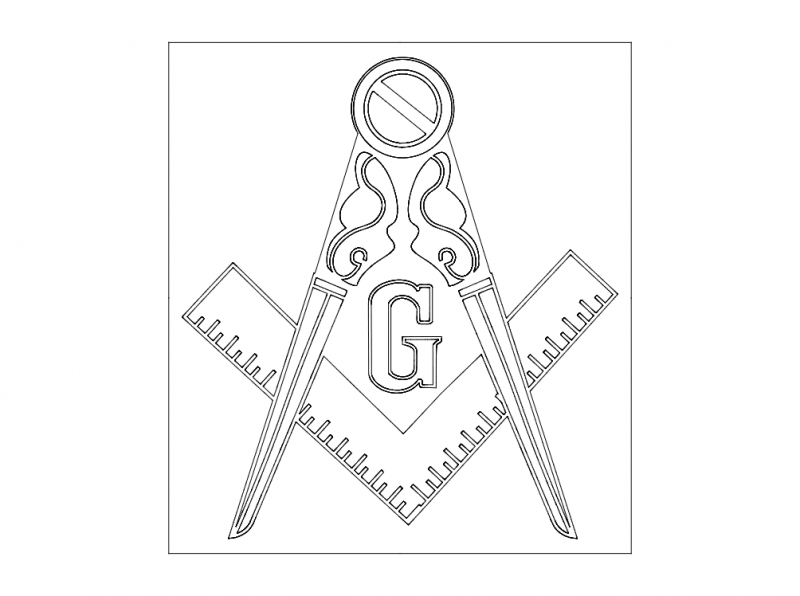 طرح فراماسونری مناسب برای استفاده در دستگاه های cnc چوب و cnc لیزر - freemason dxf file