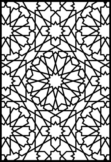 طرح هندسی گرانادا مناسب برای استفاده در دستگاه های cnc چوب و cnc لیزر - granada geometric pattern dxf file