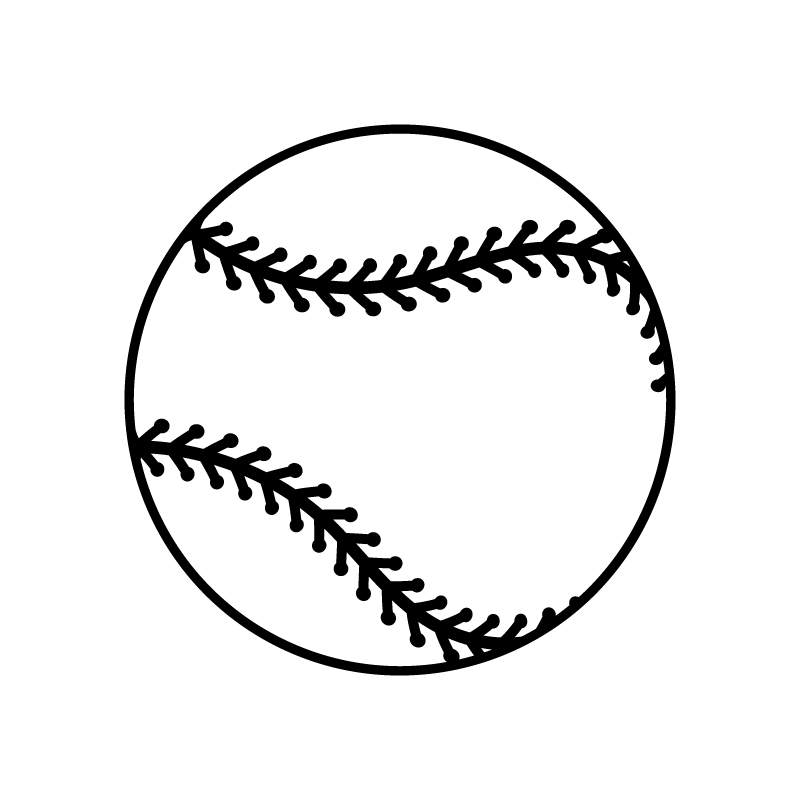 طرح توپ بیسبال مناسب برای استفاده در دستگاه های cnc چوب و cnc لیزر - baseball ball dxf file