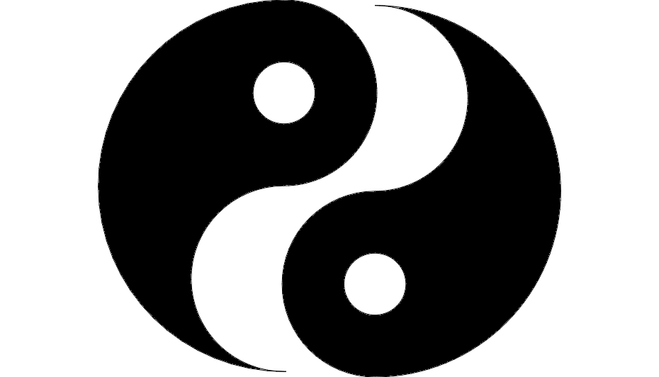 طرح فایل ying yang مناسب برای استفاده در دستگاه های cnc چوب و cnc لیزر - ying yang dxf file