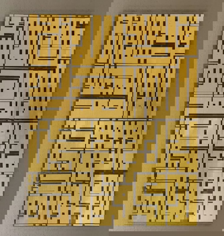 طرح سوره اخلاص خوشنویسی کوفی اسلامی دکور دیوار مناسب برای استفاده در دستگاه های cnc چوب و cnc لیزر - laser cut surah al ikhlas calligraphy kufic islamic wall art decor