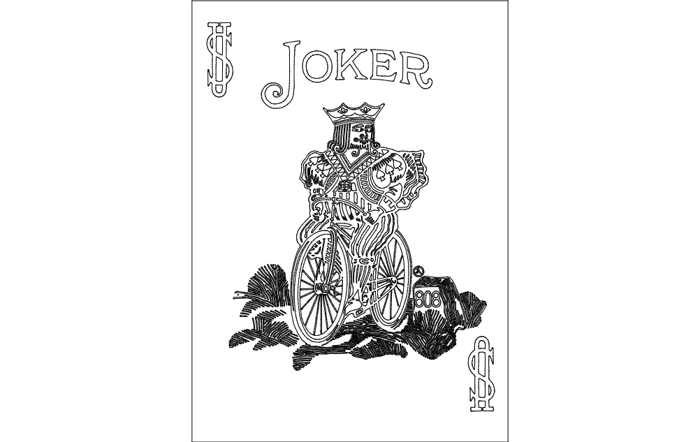 طرح جوکر ۸۰۸ مناسب برای استفاده در دستگاه های cnc چوب و cnc لیزر - joker 808 dxf file