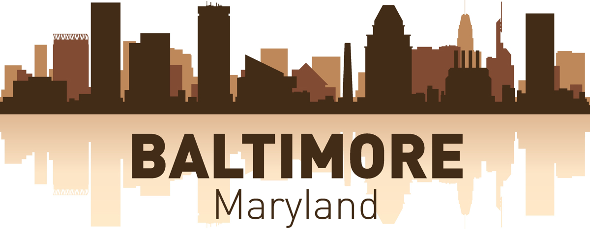 طرح اسکای‌لاین بالتیمور مناسب برای استفاده در دستگاه های cnc چوب و cnc لیزر - baltimore skyline cdr file