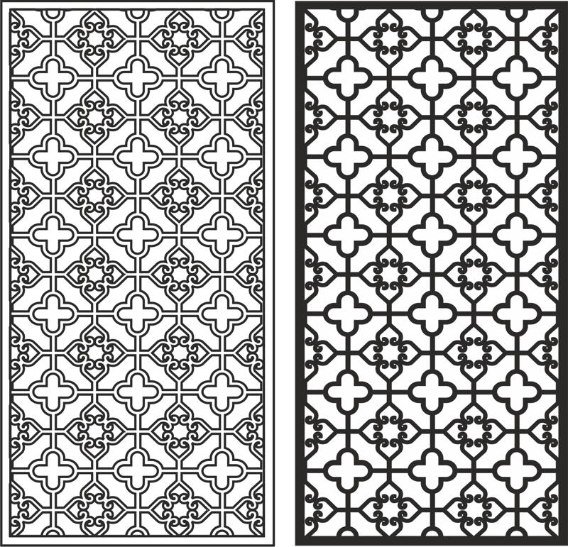 طرح وکتور سین کیانگ مناسب برای استفاده در دستگاه های cnc چوب و cnc لیزر - xinjiang pattern vector cdr file