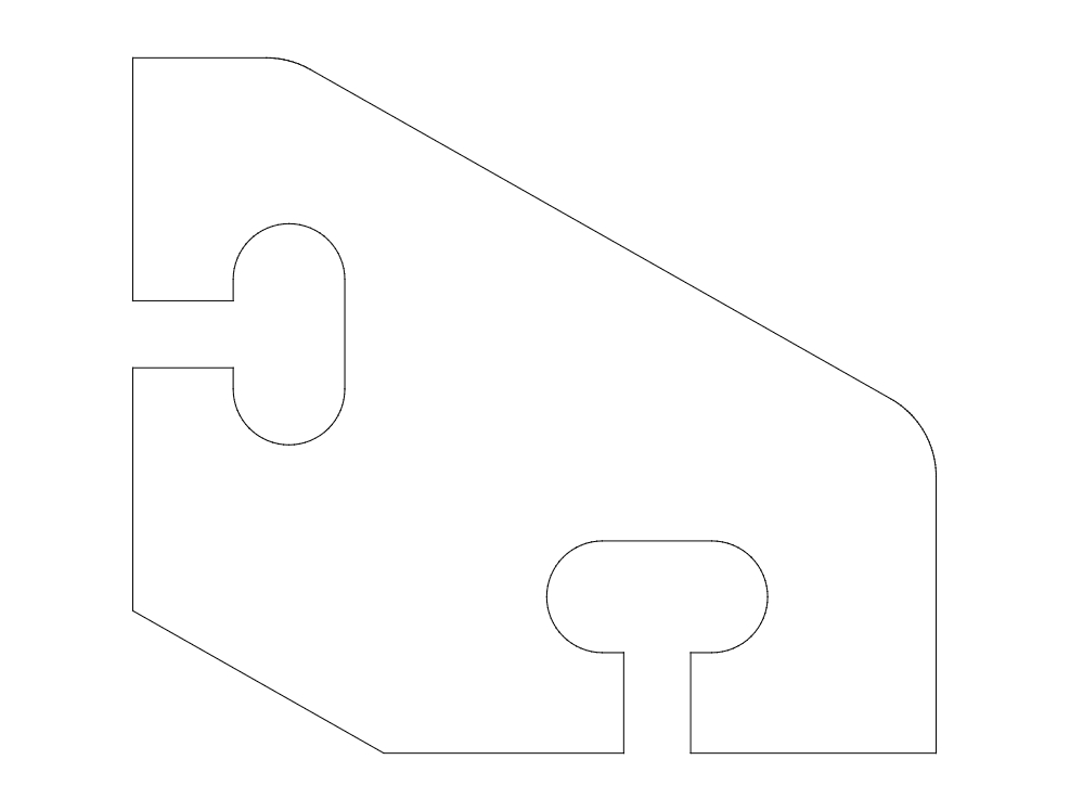 طرح مهاربند مورب ۴۷x۳۷ با ابعاد ۵ اینچ مناسب برای استفاده در دستگاه های cnc چوب و cnc لیزر - diagonal brace 47x37 5 dxf file