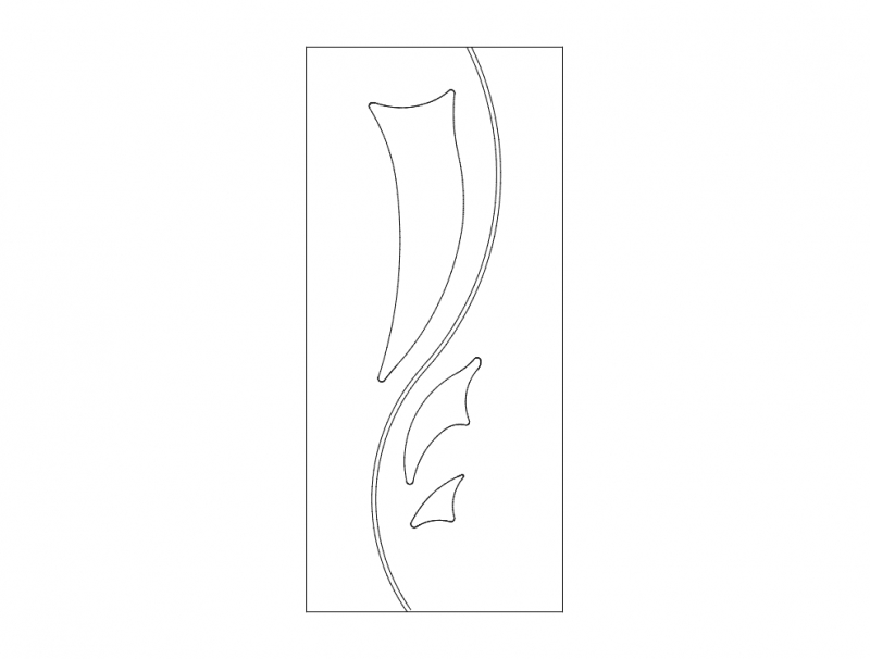 طرح درب مدرن مناسب برای استفاده در دستگاه های cnc چوب و cnc لیزر - modern door design dxf file