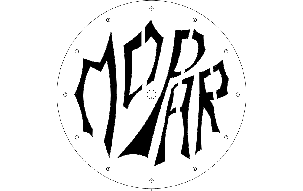 طرح ساعت جیسونز مناسب برای استفاده در دستگاه های cnc چوب و cnc لیزر - jasons clock df dxf file