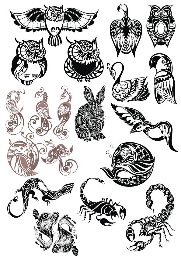 طرح وکتور پک حیوانات اورجینال مناسب برای استفاده در دستگاه های cnc چوب و cnc لیزر - original animals vector pack cdr file