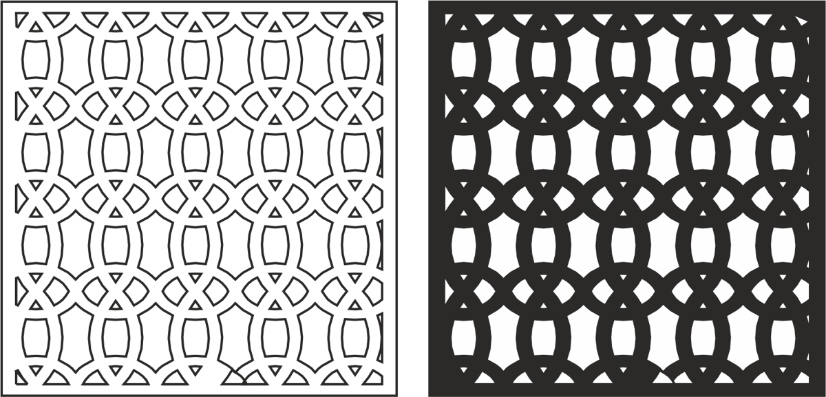 طرح هندسی مناسب برای استفاده در دستگاه های cnc چوب و cnc لیزر - geometric pattern cdr file