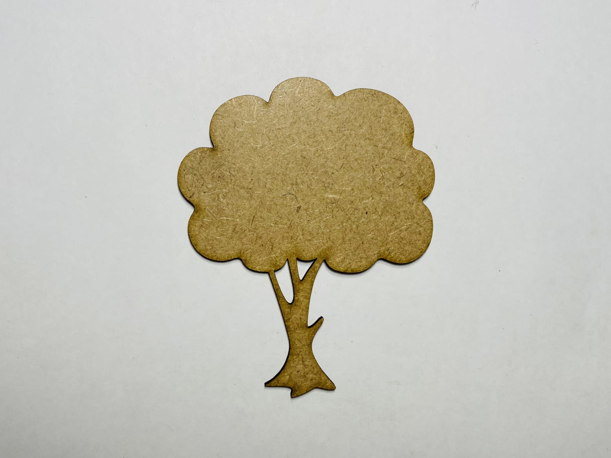طرح برش چوب درخت سیب برای لیزر برش مناسب برای استفاده در دستگاه های cnc چوب و cnc لیزر - laser cut apple tree unfinished wood cutout shape cdr file