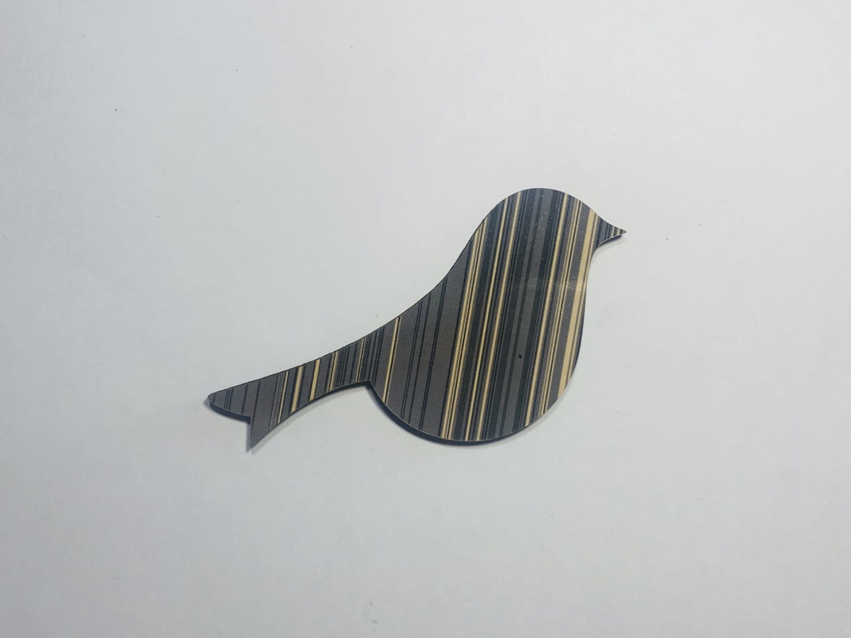 طرح برش چوب پرنده چوبی ناتمام مناسب برای استفاده در دستگاه های cnc چوب و cnc لیزر - laser cut wood bird cutout unfinished wooden bird shape cdr file