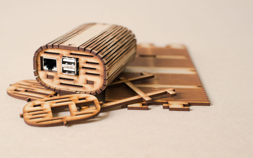 طرح قاب رزبری پای مناسب برای استفاده در دستگاه های cnc چوب و cnc لیزر - laser cut raspberry pi case cdr file