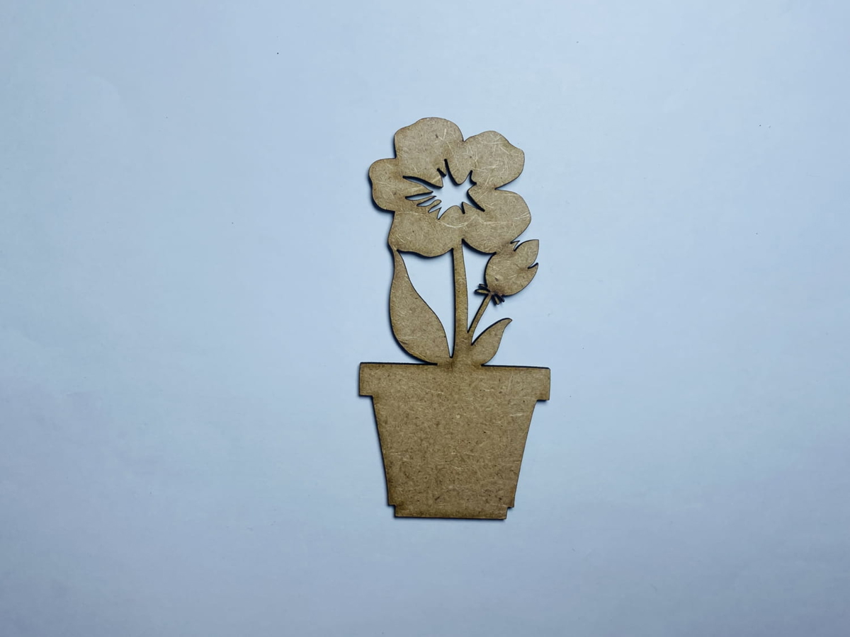 طرح گل چوبی طرح کاردستی چوبی خام مناسب برای استفاده در دستگاه های cnc چوب و cnc لیزر - laser cut flower wood cutout unfinished wood craft blank cdr file