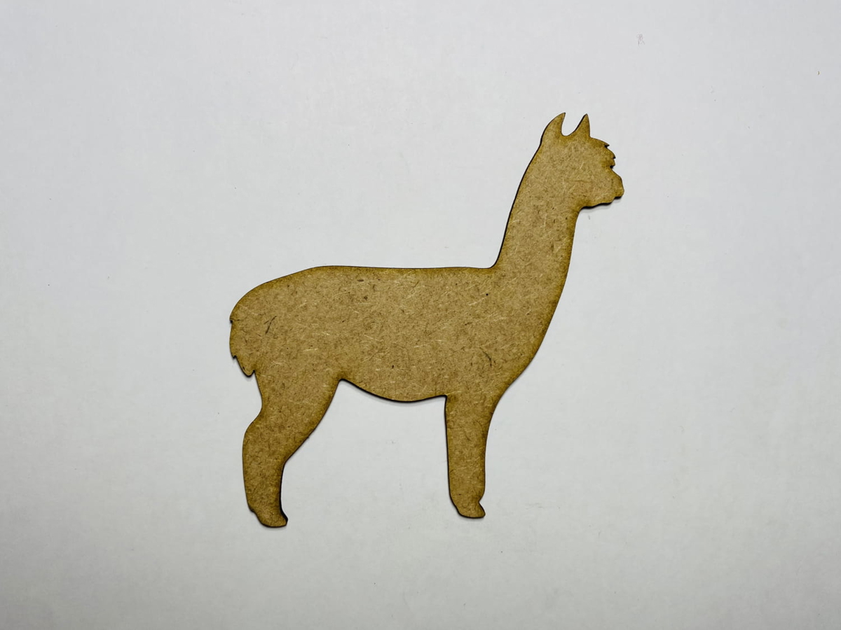 طرح چوب آلپاکا مناسب برای استفاده در دستگاه های cnc چوب و cnc لیزر - laser cut wood alpaca craft shape cutout cdr file