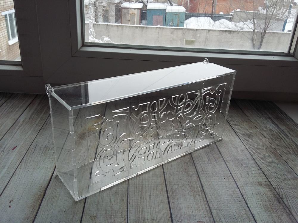 طرح جعبه تزئینی اکریلیک با درب، مناسب برای استفاده در دستگاه های cnc چوب و cnc لیزر - laser cut acrylic decorative box with lid template cdr file
