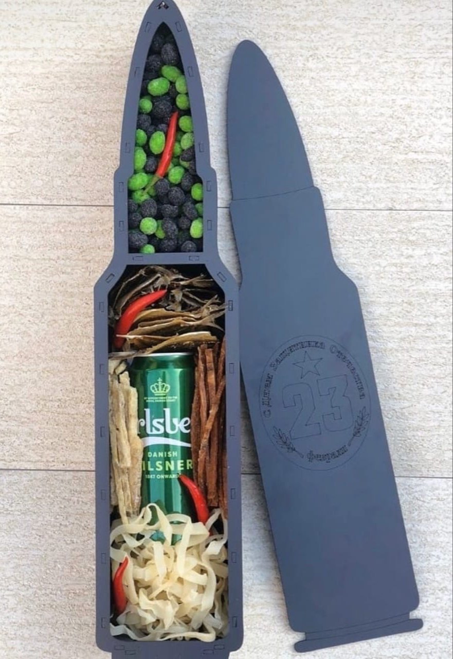 طرح جعبه به شکل گلوله مناسب برای استفاده در دستگاه های cnc چوب و cnc لیزر - laser cut bullet shaped box cdr file