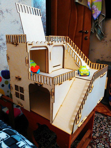 طرح پارکینگ ماشین های اسباب بازی مناسب برای استفاده در دستگاه های cnc چوب و cnc لیزر - laser cut parking for toy cars cdr file