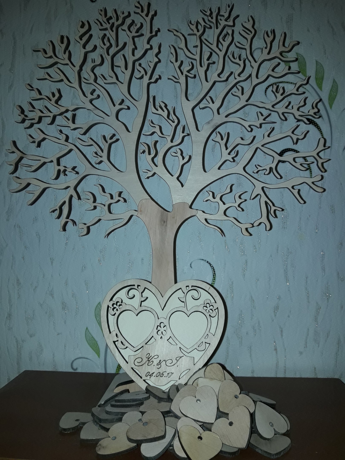 طرح درخت آرزوها مناسب برای استفاده در دستگاه های cnc چوب و cnc لیزر - laser cut wishtree cdr file