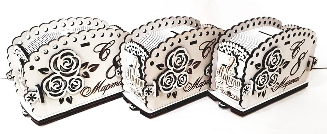 طرح قلک چوبی مناسب برای استفاده در دستگاه های cnc چوب و cnc لیزر - laser cut wooden piggy bank cdr file