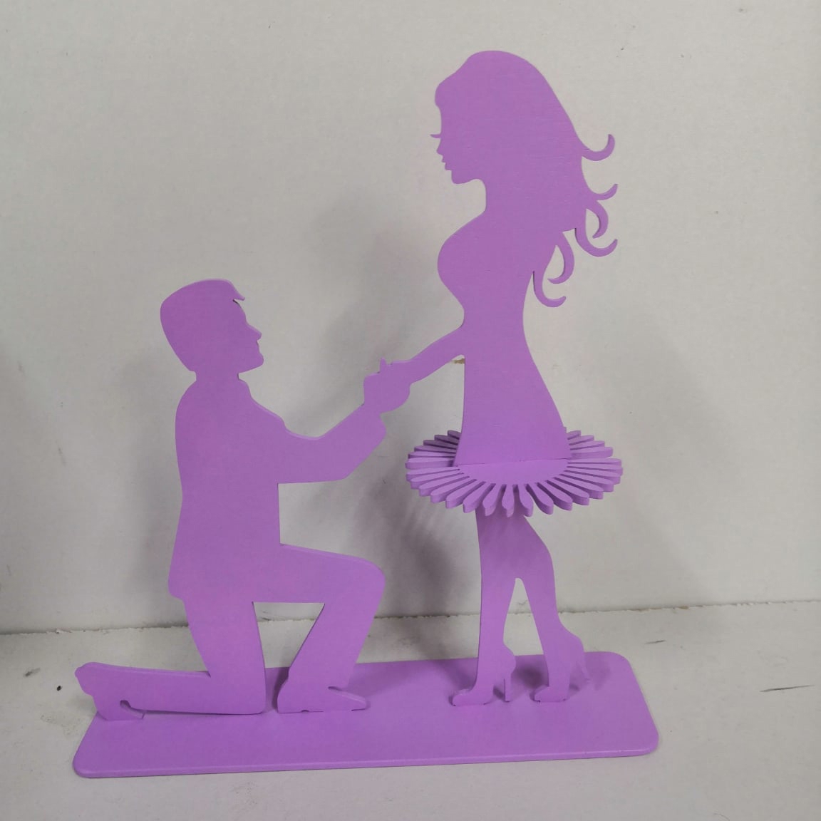 طرح جا دستمال سفره طرح خواستگاری مناسب برای استفاده در دستگاه های cnc چوب و cnc لیزر - laser cut marriage proposal couple napkin holder cdr file