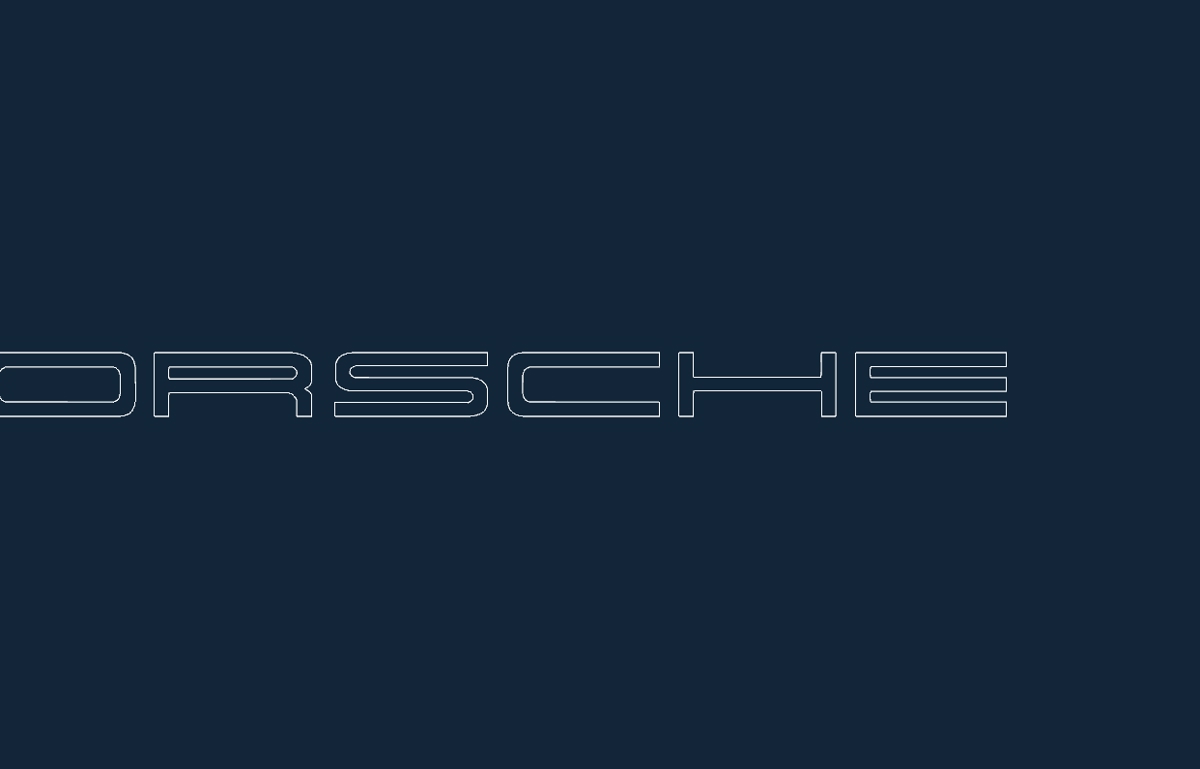 طرح لوگوی پورشه ۲ با فرمت acad مناسب برای استفاده در دستگاه های cnc چوب و cnc لیزر - porsche logo 2 acad dxf file