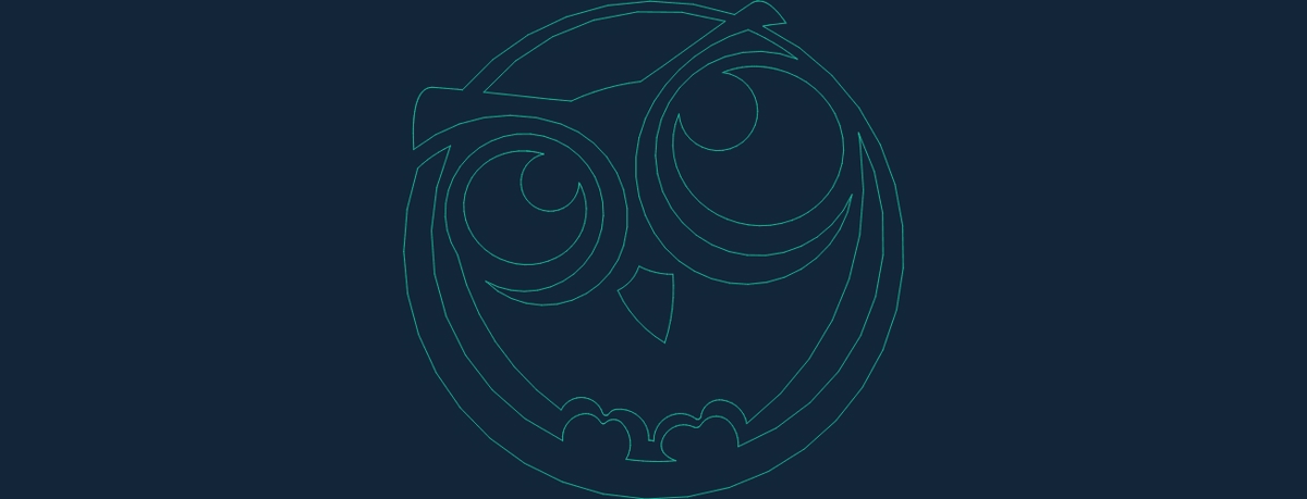 طرح جغد مناسب برای استفاده در دستگاه های cnc چوب و cnc لیزر - the owl dxf file