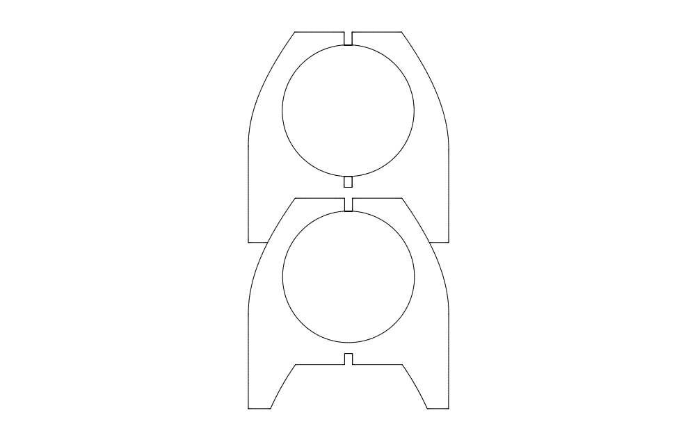 طرح بانکیو مناسب برای استفاده در دستگاه های cnc چوب و cnc لیزر - banquinho dxf file
