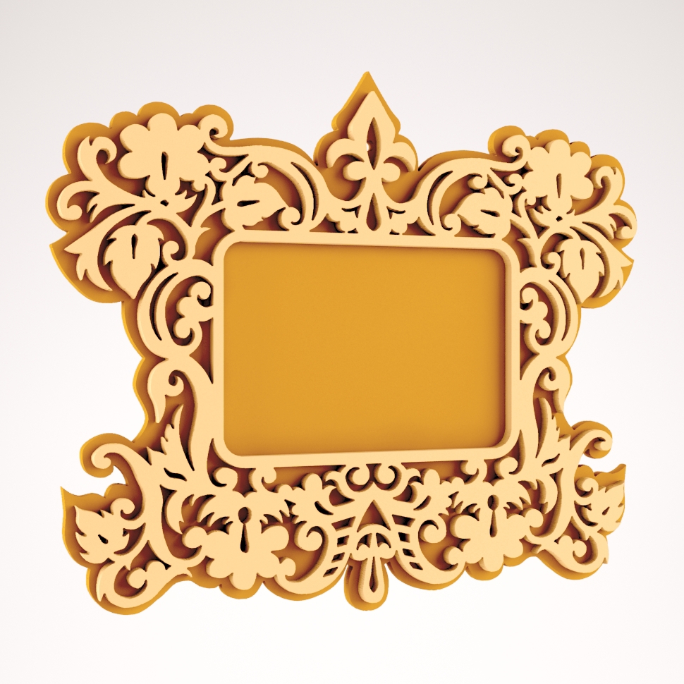 طرح پروژه cnc آینه چوبی مناسب برای استفاده در دستگاه های cnc چوب و cnc لیزر - wooden mirror cnc project dxf file