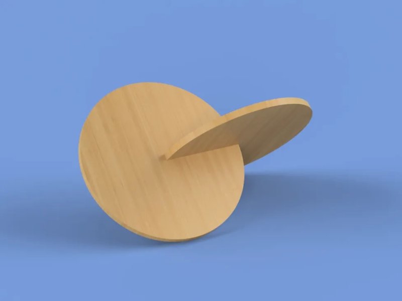 طرح اولوئید مناسب برای استفاده در دستگاه های cnc چوب و cnc لیزر - laser cut oloid
